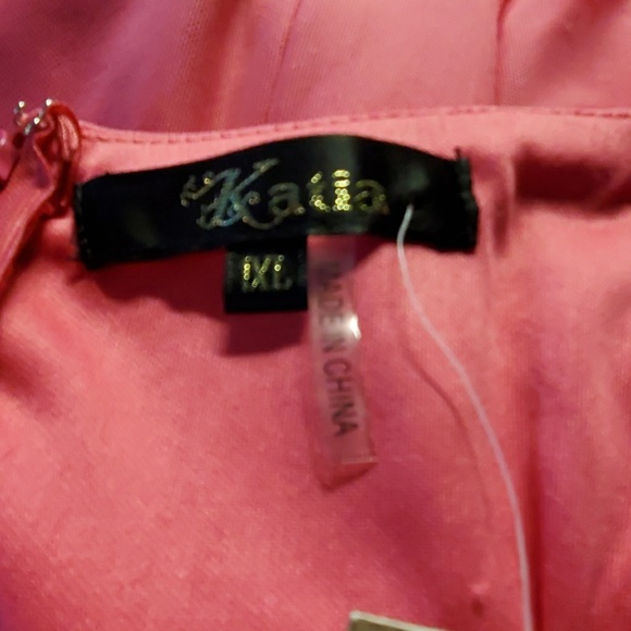 KATIA Blouson Stretch Sleeveless Pink Dress 1X - Picture 5 of 6